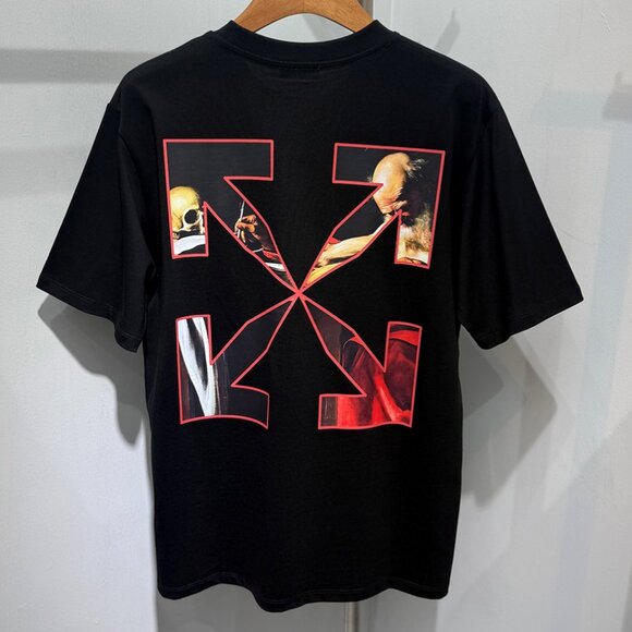 Off-White Slim-Fit Caravaggio Black T-Shirt - Picture 2 of 7